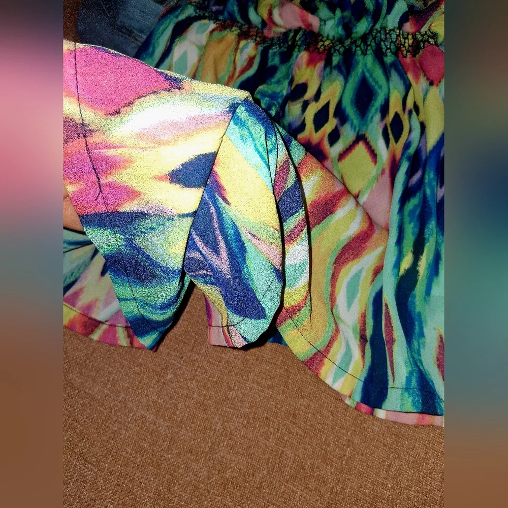 Maurices Multicolor Patterned Romper - Picture 5 of 11